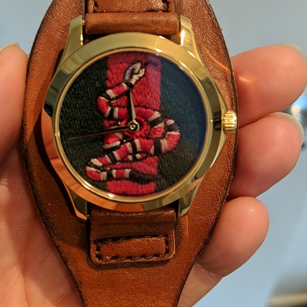 *Rare* *Genuine* Gucci Snake Leather Watch